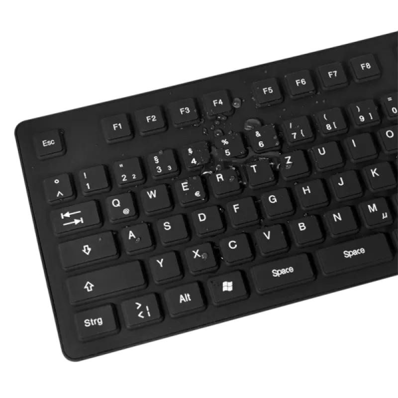 „LogiLink ID0019A“ universali USB klaviatūra, QWERTZ, vokiečių k., juoda