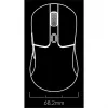 Žaidimų pelė Keychron M3 Dešiniarankė RF Wireless + Bluetooth Optinė 26000 DPI Balta