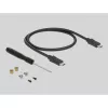 SSD korpusas DeLOCK 42003 Išorinis korpusas M.2 SATA SSD su USB Type-C