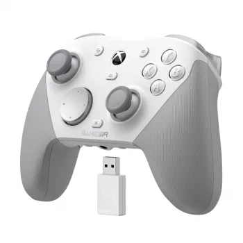 GameSir žaidimų valdiklis G7 PRO Mech White — laidinis/belaidis palaikymas, ergonomiškas išdėstymas