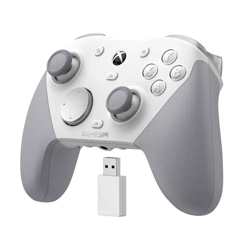 GameSir žaidimų valdiklis G7 PRO Mech White — laidinis/belaidis palaikymas, ergonomiškas išdėstymas