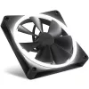 Korpuso ventiliatorius NZXT F140 RGB 14 cm, juodas, 500–1800 RPM, Fluid Dynamic Bearing, 4-pin, 18 šviesos diodų