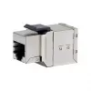 Ekranuotas Cat6 Keystone tiesioginis sujungiklis, 8 vnt. rinkinys, EQUIP — Plokščia konstrukcija, RJ-45, 17×35,5×24,4 mm, sidabrinis