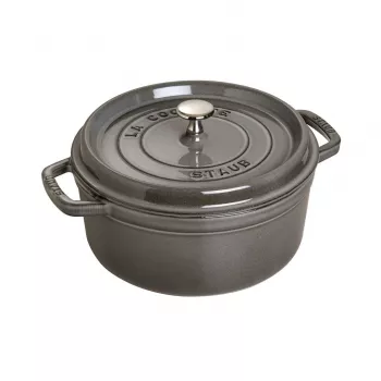 Staub 40509-312-0 puodas 5,25 l apvalus grafito spalvos, pilkas