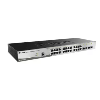 D-Link DGS-1210-28/ME/E tinklo komutatorius Valdomas L2+ Gigabit Ethernet (10/100/1000) 1U Juoda, Pilka