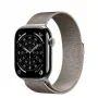 Apple Watch Series 11 GPS + Cellular 42mm natūralaus titano korpusas su natūralia milano kilpa