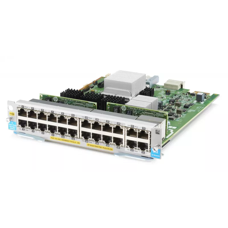 HPE - Aruba serija - Plėtros modulis - Gigabit Ethernet (PoE+) x 20 + 1/2.5/5/10GBase-T (PoE+) x 4