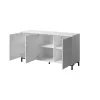 MARMO 3D komoda 150x45x80.5 cm baltas matinis/marble baltas
