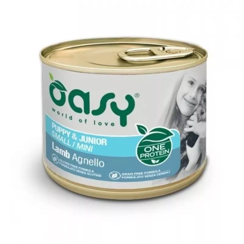 Oasy One Protein šuniukams ir jauniems šunims S/M ėriena 200g