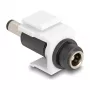 DeLOCK Keystone modulis DC 5.5 x 2.5 mm lizdas → DC 5.5 x 2.1 mm kištukas, baltas