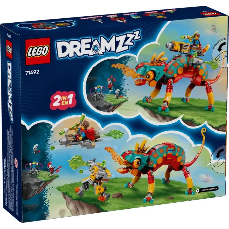 Konstruktorius LEGO 71492 Dreamzz Mateo ugnies chameleonas, plytelių modelis kūrybiškam konstravimui