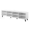 TV spintelė cama meble ASTI 200×42×52 cm balta matinė