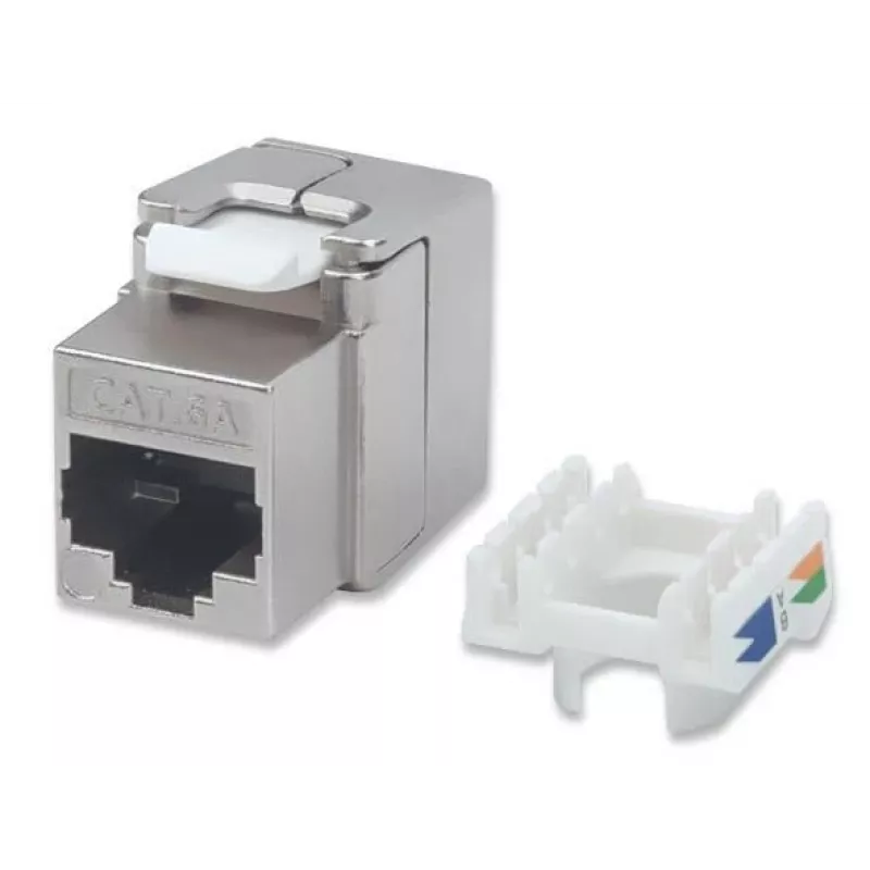 IC Intracom Intellinet - Keystone-Connector - RJ-45 (W) - FTP - CAT 6a - Keystone-Socket - Sidabrinė (771986)