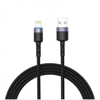 USB į Lightning duomenų laidas Tellur 1,2 m nailono pynė juodas