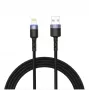 USB į Lightning duomenų laidas Tellur 1,2 m nailono pynė juodas