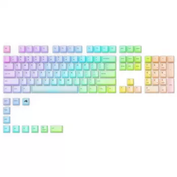 Mechaninis klavišų dangtelių rinkinys Triton Glorious Polychroma RGB — 115 klavišų, skulptūrinis profilis