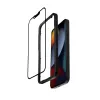 Grūdinto stiklo ekrano apsauga Crong, skirta iPhone 16e / 14 / 13 / 13 Pro — 3D pilna danga