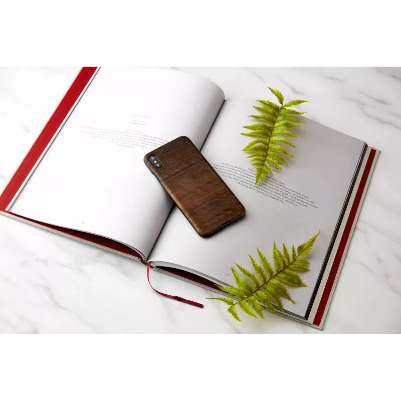 man ir wood telefono dėklas iPhone XS Max — koala Juoda