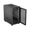 19 colių stovo spinta LANBERG FF01-6022-23B, 22U, 600×1000 mm, juoda, perforuotos durys