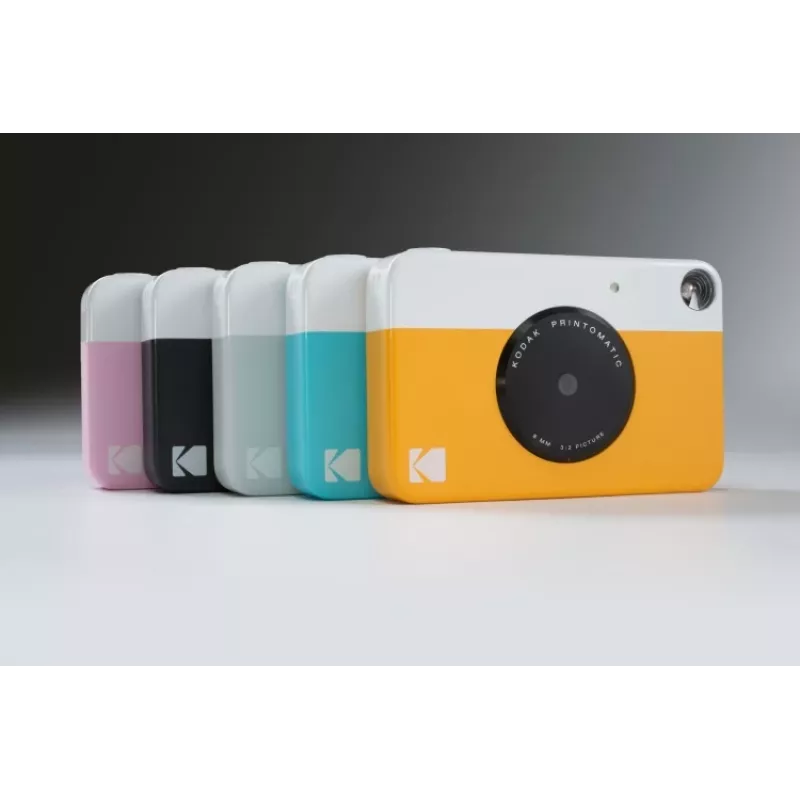 Kodak PRINTOMATIC momentinės spaudos fotoaparatas, 2x3'', geltonas