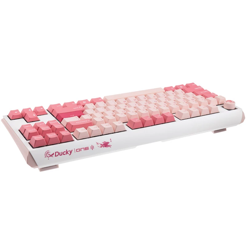 Ducky One 3 TKL klaviatūra, skirta žaidimams, USB, QWERTY, anglų k., rožinė