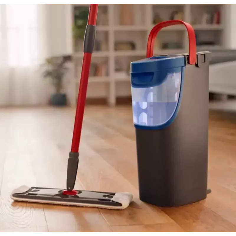 Šluota VILEDA Microfibre 1200 ml šlapiai, 360° besisukanti galvutė, 140,5 cm kotas, nuimama skalbimo mašinoje skalbianti galvutė