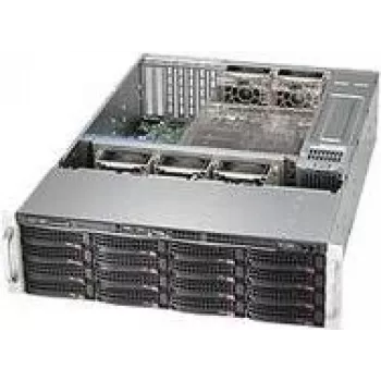 Supermicro SC836 BE1C-R1K23B - stovas - montuojamas stelaže - 3U - patobulinta, išplėstinė ATX - SATA/SAS - keičiamasis 1200 W - juoda