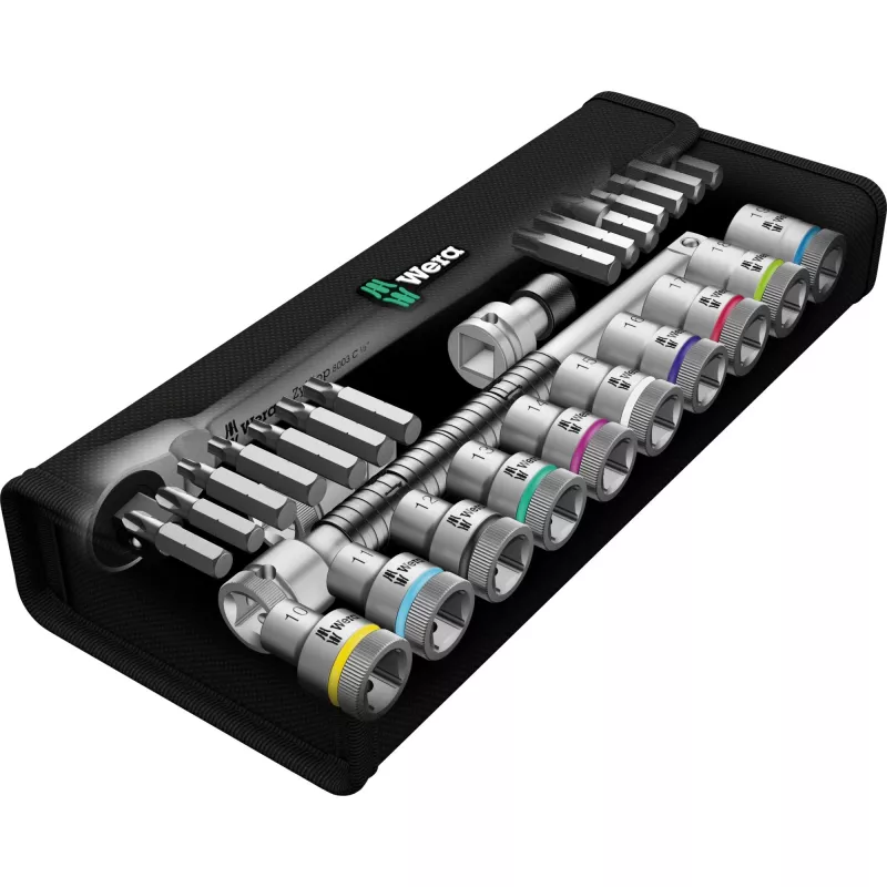 Wera 8100 SC 7 lizdinių veržliarakčių rinkinys