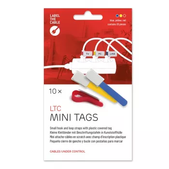 Kabelių raištis Label-the-cable LTC 2530 Mėlynas Raudonas Geltonas