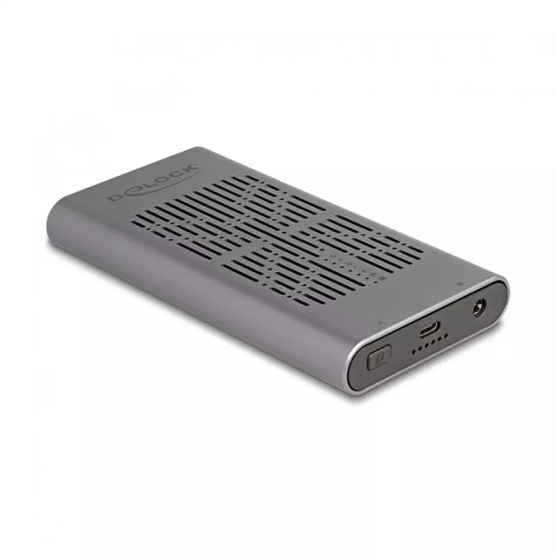 SSD korpusas DeLOCK 42027 pilkas M.2 10 Gbit/s USB Type-C
