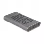 SSD korpusas DeLOCK 42027 pilkas M.2 10 Gbit/s USB Type-C