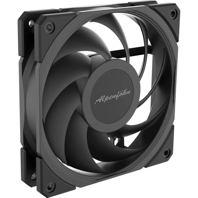 ALPENFÖHN Jetstream 120 mm PWM korpusinis ventiliatorius - juodas