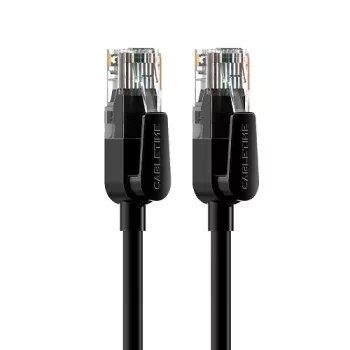 CABLETIME Cat6 UTP tinklo kabelis 20 m, juodas
