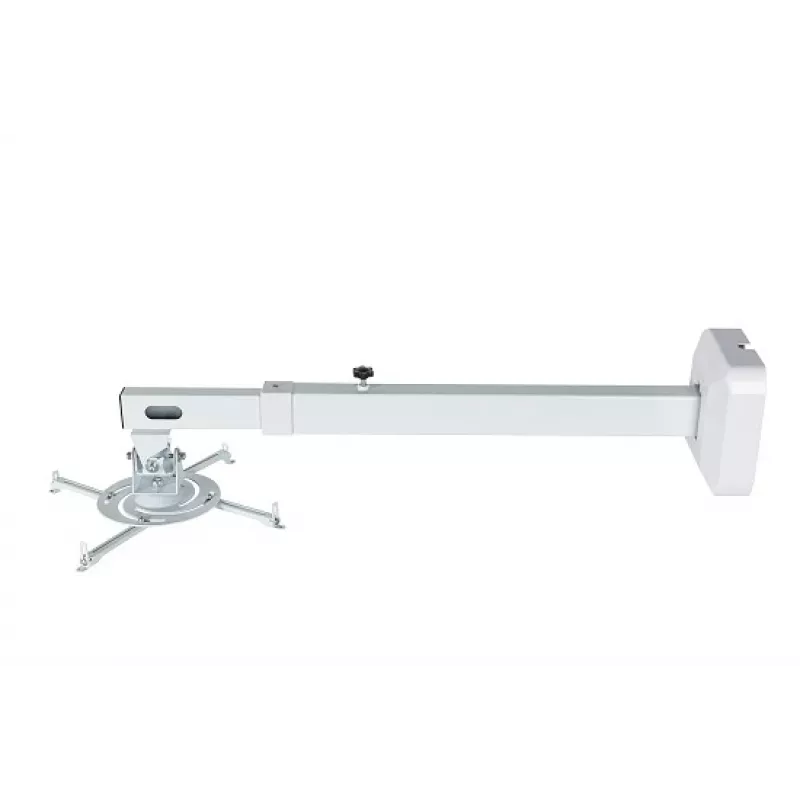 Sieninis laikiklis AVTEK WallMount Next 1200 — plieninis, baltas, teleskopinis, 360° pasukamas, pakreipiamas ±42°, maks. apkrova 20 kg