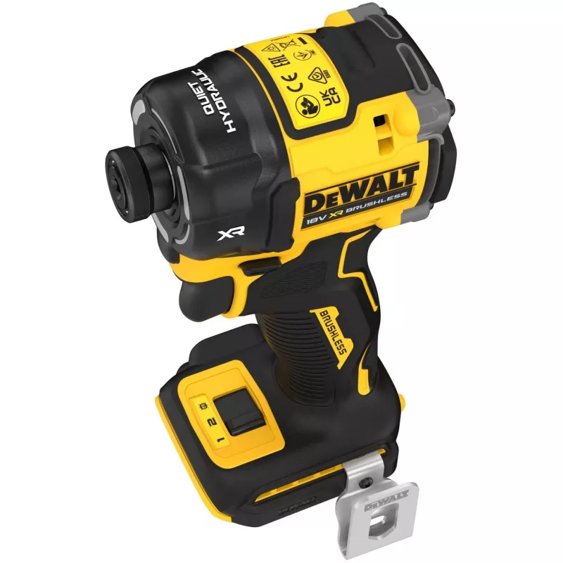 Akumuliatorinis suktuvas DeWalt DCF870NT-XJ, 18 V ličio jonų, 56 N·m, 1/4 colio griebtuvas, pistoletinė rankena, 100 mm ilgis