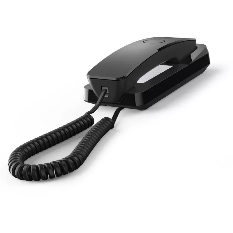 Analoginis telefonas Gigaset DESK 200, juodas, laidinis ragelis, 10 įrašų