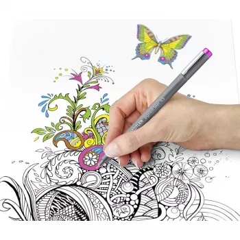 Fineliner Staedtler pigment liner 308 Raudona