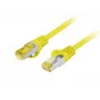 Tinklo kabelis Lanberg PCF6A-10CU-0025-Y RJ-45 Cat6a 0,25 m Geltonas