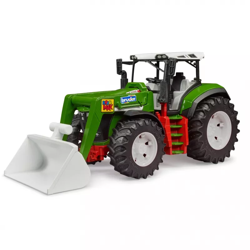 BRUDER traktorius su priekiniu krautuvu modelis BR-03451 – patvarus žaislinis traktorius su judamu krautuvu
