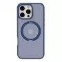 Apsauginis telefono dėklas Torras Ostand Pro, skirtas iPhone 16 Pro, mėlynas, plonas dizainas