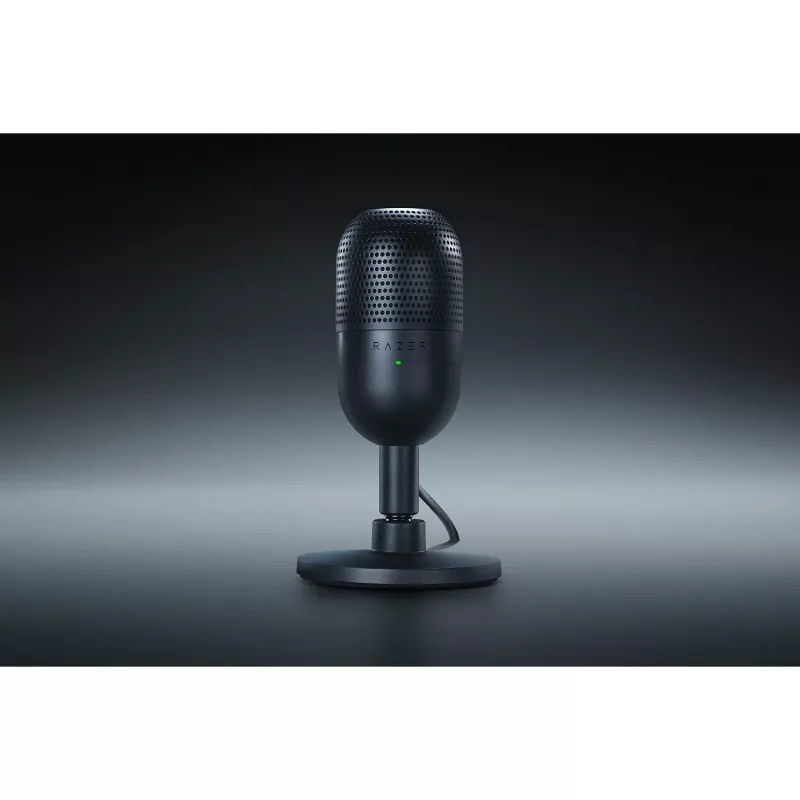 Stalinis mikrofonas Razer Seiren V3 Mini, USB-C, superkardioidinis, 20–20000 Hz, 96 kHz, 24 bitų, juodas