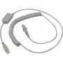Datalogic USB kabelis, spiralinis USB jungiamasis kabelis, spiralinis, pilkas, 2 m, tinka visiems rankiniams skaitytuvams (90A051922)