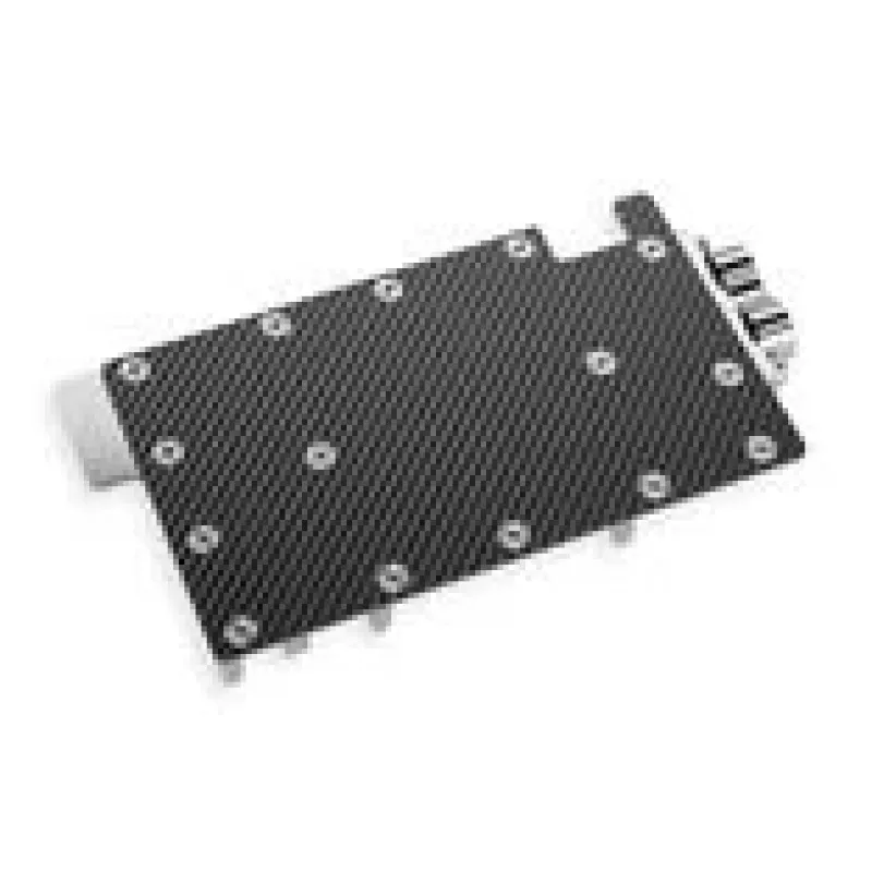 Backplate Alphacool 10261 Aliuminis Chromas Varis Juoda 95.7mm