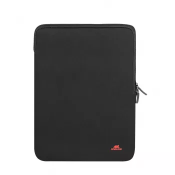 RIVACASE Antishock 5221 MacBook 13 įmautė, vertikali, juoda, dvigubi užtrauktukai