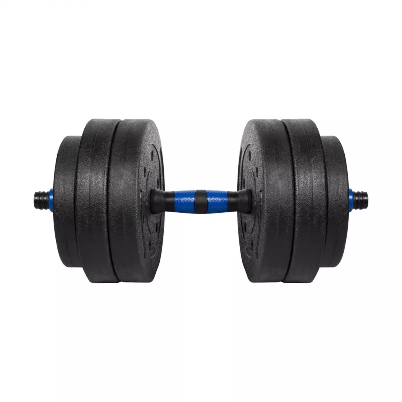 REBEL ACTIVE Reguliuojamas bituminis hantelis su jungtimi 1x20kg