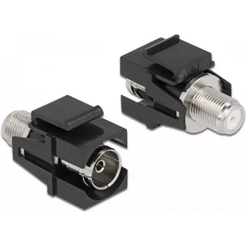 Keystone modulis IEC lizdas į F lizdas juodas DeLOCK 86855