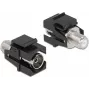 Keystone modulis IEC lizdas į F lizdas juodas DeLOCK 86855