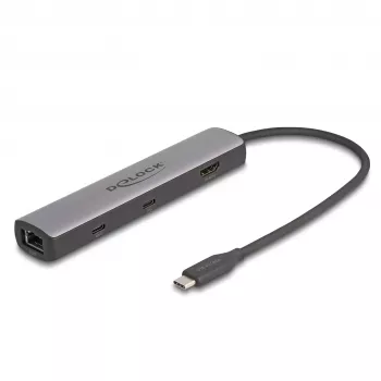 DeLOCK USB Type-C Doko stotelė 8K HDMI USB 10 Gbps 2.5 Gigabit LAN PD 100W