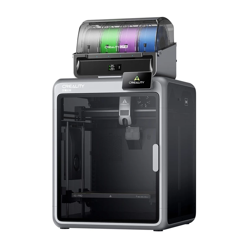 3D spausdintuvas Creality K2 Pro Combo — statymo tūris 300×300×400 mm, dvigubas ekstruderis