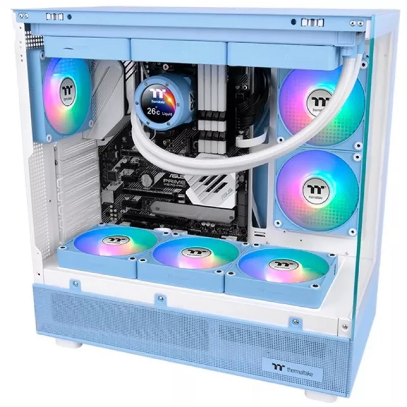 Thermaltake CT140 EX Reverse ARGB 140 mm korpuso ventiliatorius, 3 vnt. pakuotė, „Hydrangea Mėlyna“